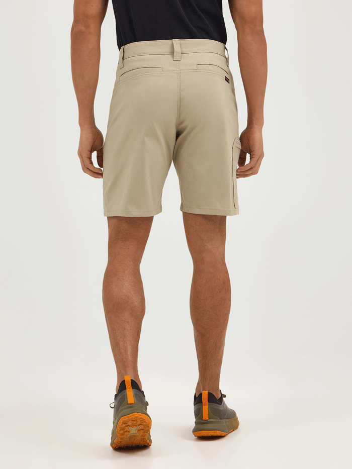 Wrangler 112361461 Mens ATG -X- Harbor Short Aluminum Tan front view. If you need any assistance with this item or the purchase of this item please call us at five six one seven four eight eight eight zero one Monday through Saturday 10:00a.m EST to 8:00 p.m EST

