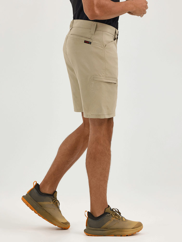 Wrangler 112361461 Mens ATG -X- Harbor Short Aluminum Tan front view. If you need any assistance with this item or the purchase of this item please call us at five six one seven four eight eight eight zero one Monday through Saturday 10:00a.m EST to 8:00 p.m EST

