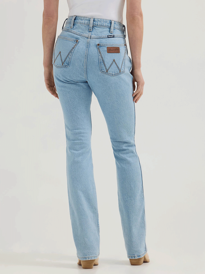 Wrangler 112364570 Womens Retro Bailey High Rise Bootcut Jean Lila front view. If you need any assistance with this item or the purchase of this item please call us at five six one seven four eight eight eight zero one Monday through Saturday 10:00a.m EST to 8:00 p.m EST
