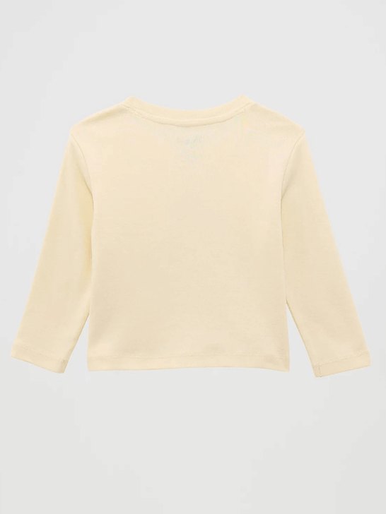 Wrangler 112371936 Infants Western Graphic Long Sleeve Tee Beige back view. If you need any assistance with this item or the purchase of this item please call us at five six one seven four eight eight eight zero one Monday through Saturday 10:00a.m EST to 8:00 p.m EST