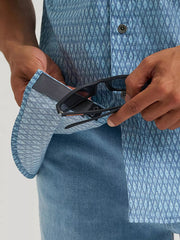 Wrangler 112375142 Mens All Terrain Gear Hike Short Sleeve Shirt Ombre Blue inside view. If you need any assistance with this item or the purchase of this item please call us at five six one seven four eight eight eight zero one Monday through Saturday 10:00a.m EST to 8:00 p.m EST
