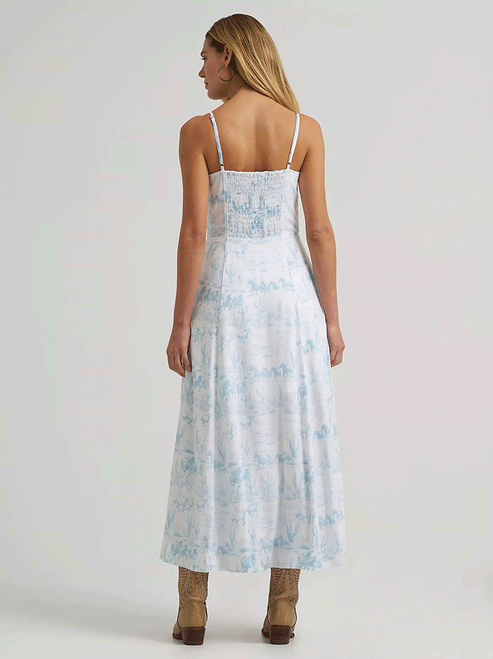 Wrangler 112375239 Womens Western Tank Maxi Dress Country Toile front view. If you need any assistance with this item or the purchase of this item please call us at five six one seven four eight eight eight zero one Monday through Saturday 10:00a.m EST to 8:00 p.m EST