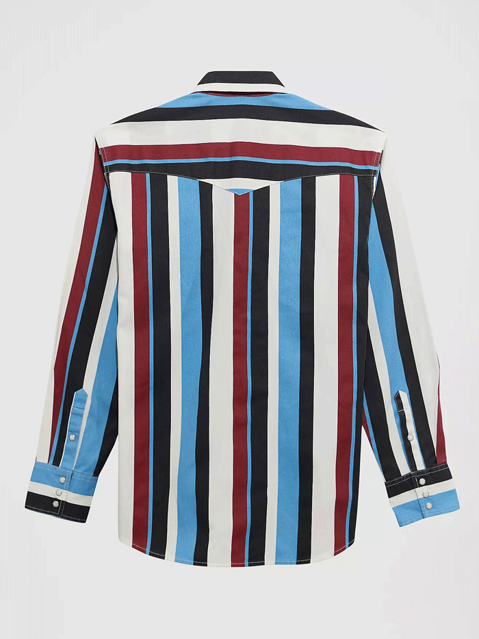 Wrangler 112375804 Kids Brushpopper Western Snap Shirt Blue Raspberry front view. If you need any assistance with this item or the purchase of this item please call us at five six one seven four eight eight eight zero one Monday through Saturday 10:00a.m EST to 8:00 p.m EST