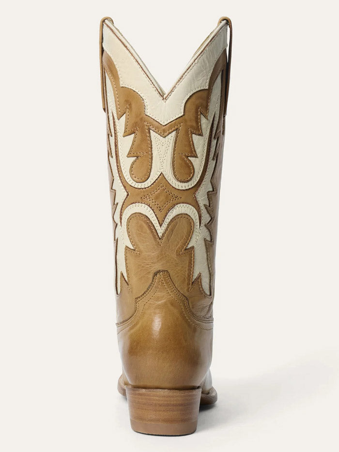 Stetson 12-021-6105-1375 Womens CHEYENNE Fashion Snip Toe Boots Tan front and side view. If you need any assistance with this item or the purchase of this item please call us at five six one seven four eight eight eight zero one Monday through Saturday 10:00a.m EST to 8:00 p.m EST
