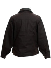 Wyoming Traders OSCCJ-DB Mens Concealed Carry Oil Skin Jacket Dark Brown back view. If you need any assistance with this item or the purchase of this item please call us at five six one seven four eight eight eight zero one Monday through Saturday 10:00a.m EST to 8:00 p.m EST