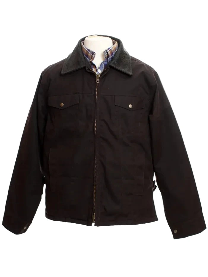 Wyoming Traders OSCCJ-DB Mens Concealed Carry Oil Skin Jacket Dark Brown inside view. If you need any assistance with this item or the purchase of this item please call us at five six one seven four eight eight eight zero one Monday through Saturday 10:00a.m EST to 8:00 p.m EST
