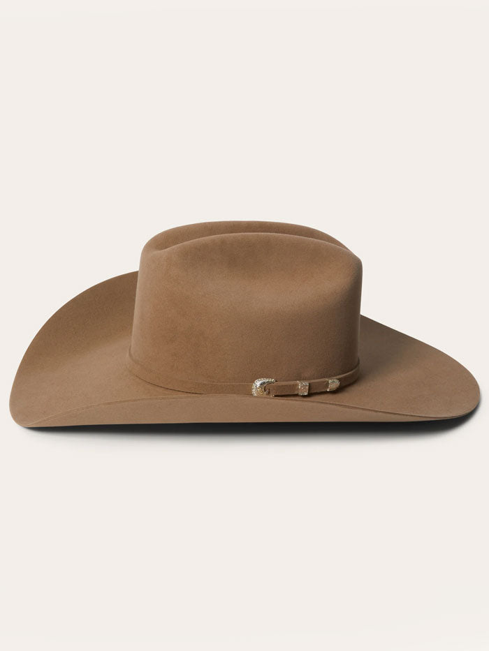 Stetson SFSHAS-7242E5 SHASTA 10X Premier Felt Western Hat Sahara side / front view. If you need any assistance with this item or the purchase of this item please call us at five six one seven four eight eight eight zero one Monday through Saturday 10:00a.m EST to 8:00 p.m EST