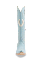 Yippee Ki Yay YL752-1  Womens WILD COUNTRY Leather Boot Blue front view. If you need any assistance with this item or the purchase of this item please call us at five six one seven four eight eight eight zero one Monday through Saturday 10:00a.m EST to 8:00 p.m EST