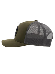 Hooey 2209T-OLGY O CLASSIC Snapback Hat Olive Grey left side view. If you need any assistance with this item or the purchase of this item please call us at five six one seven four eight eight eight zero one Monday through Saturday 10:00a.m EST to 8:00 p.m EST