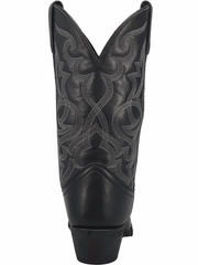 Laredo 51110 Womens MADDIE Leather Boot Black back view. If you need any assistance with this item or the purchase of this item please call us at five six one seven four eight eight eight zero one Monday through Saturday 10:00a.m EST to 8:00 p.m EST