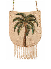 Mary Frances BAG S002-641 COCONUTTY Crossbody Bag Cream front view. If you need any assistance with this item or the purchase of this item please call us at five six one seven four eight eight eight zero one Monday through Saturday 10:00a.m EST to 8:00 p.m EST