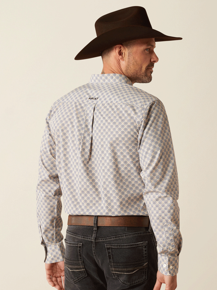 Ariat 10054080 Mens Cario Fitted Shirt Grey front. If you need any assistance with this item or the purchase of this item please call us at five six one seven four eight eight eight zero one Monday through Saturday 10:00a.m EST to 8:00 p.m EST