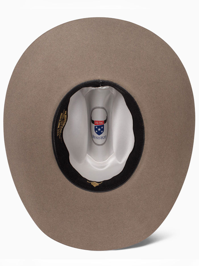 Resistol RFUSTR-724220 USTRC 6X Western Hat Stone side / front view. If you need any assistance with this item or the purchase of this item please call us at five six one seven four eight eight eight zero one Monday through Saturday 10:00a.m EST to 8:00 p.m EST