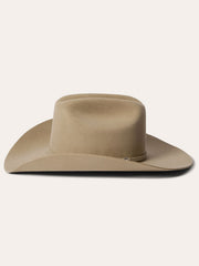 Stetson SBCRAL-754098 CORRAL 4X Buffalo Collection Felt Hat Silversand Tan side view. If you need any assistance with this item or the purchase of this item please call us at five six one seven four eight eight eight zero one Monday through Saturday 10:00a.m EST to 8:00 p.m EST