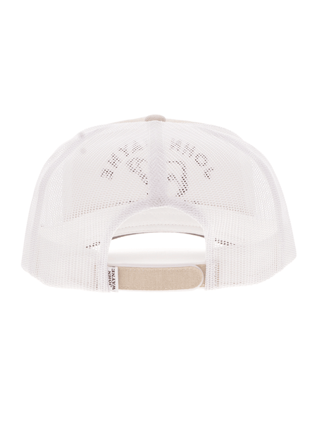 Hooey 2566T-TNWH JOHN WAYNE 5 Panel Snapback Trucker Hat Tan White back view. If you need any assistance with this item or the purchase of this item please call us at five six one seven four eight eight eight zero one Monday through Saturday 10:00a.m EST to 8:00 p.m EST