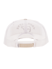 Hooey 2566T-TNWH JOHN WAYNE 5 Panel Snapback Trucker Hat Tan White back view. If you need any assistance with this item or the purchase of this item please call us at five six one seven four eight eight eight zero one Monday through Saturday 10:00a.m EST to 8:00 p.m EST