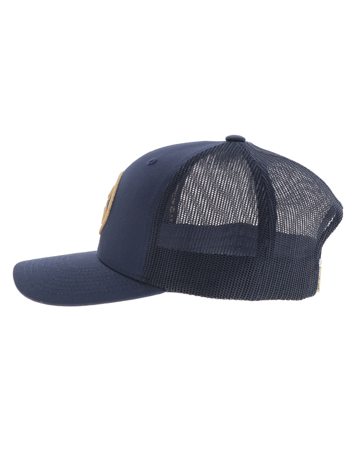 Hooey 2509T-NV O-CLASSIC Mid Profile Trucker Hat Navy front and side view. If you need any assistance with this item or the purchase of this item please call us at five six one seven four eight eight eight zero one Monday through Saturday 10:00a.m EST to 8:00 p.m EST

