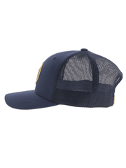 Hooey 2509T-NV O-CLASSIC Mid Profile Trucker Hat Navy side view. If you need any assistance with this item or the purchase of this item please call us at five six one seven four eight eight eight zero one Monday through Saturday 10:00a.m EST to 8:00 p.m EST

