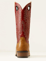 Ariat 10050878 Mens Ringer Cowboy Boot Red Cedar Tan back view. If you need any assistance with this item or the purchase of this item please call us at five six one seven four eight eight eight zero one Monday through Saturday 10:00a.m EST to 8:00 p.m EST