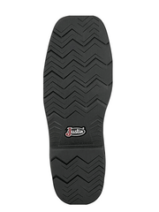 Justin PD4067 Mens Trencher Waterproof Steel Toe Work Boot Brown sole view. If you need any assistance with this item or the purchase of this item please call us at five six one seven four eight eight eight zero one Monday through Saturday 10:00a.m EST to 8:00 p.m EST