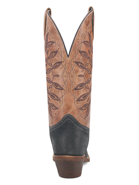 Laredo 20009 Womens KAMA Leather Boot Navy And Tan back view. If you need any assistance with this item or the purchase of this item please call us at five six one seven four eight eight eight zero one Monday through Saturday 10:00a.m EST to 8:00 p.m EST