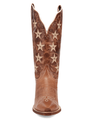 Laredo 20014 Womens SERENADE Leather Boot Brown front view. If you need any assistance with this item or the purchase of this item please call us at five six one seven four eight eight eight zero one Monday through Saturday 10:00a.m EST to 8:00 p.m EST
