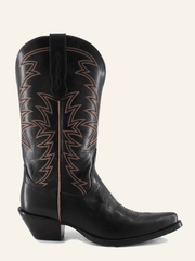 Buck & Brana ISABELLA Ladies Western Boots Black side view. If you need any assistance with this item or the purchase of this item please call us at five six one seven four eight eight eight zero one Monday through Saturday 10:00a.m EST to 8:00 p.m EST