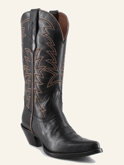 Buck & Brana ISABELLA Ladies Western Boots Black side / front view. If you need any assistance with this item or the purchase of this item please call us at five six one seven four eight eight eight zero one Monday through Saturday 10:00a.m EST to 8:00 p.m EST