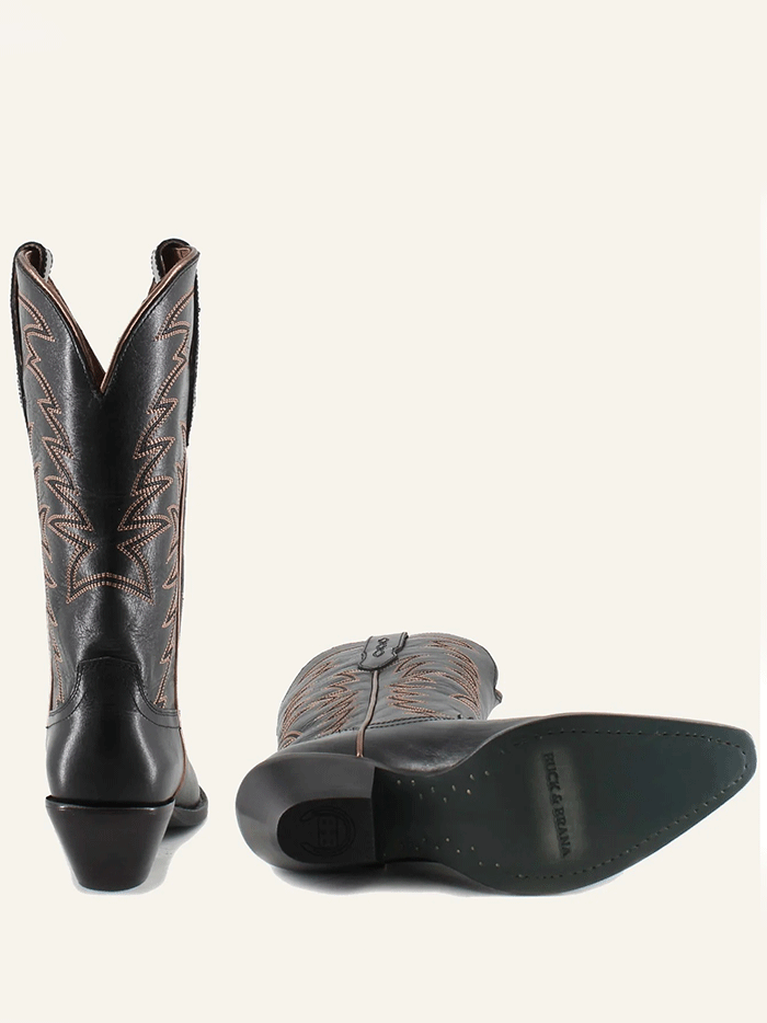 Buck & Brana ISABELLA Ladies Western Boots Black side / front view. If you need any assistance with this item or the purchase of this item please call us at five six one seven four eight eight eight zero one Monday through Saturday 10:00a.m EST to 8:00 p.m EST