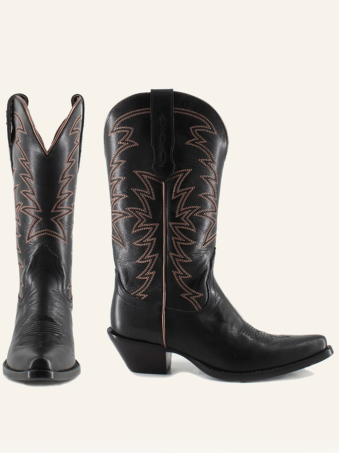 Buck & Brana ISABELLA Ladies Western Boots Black side / front view. If you need any assistance with this item or the purchase of this item please call us at five six one seven four eight eight eight zero one Monday through Saturday 10:00a.m EST to 8:00 p.m EST
