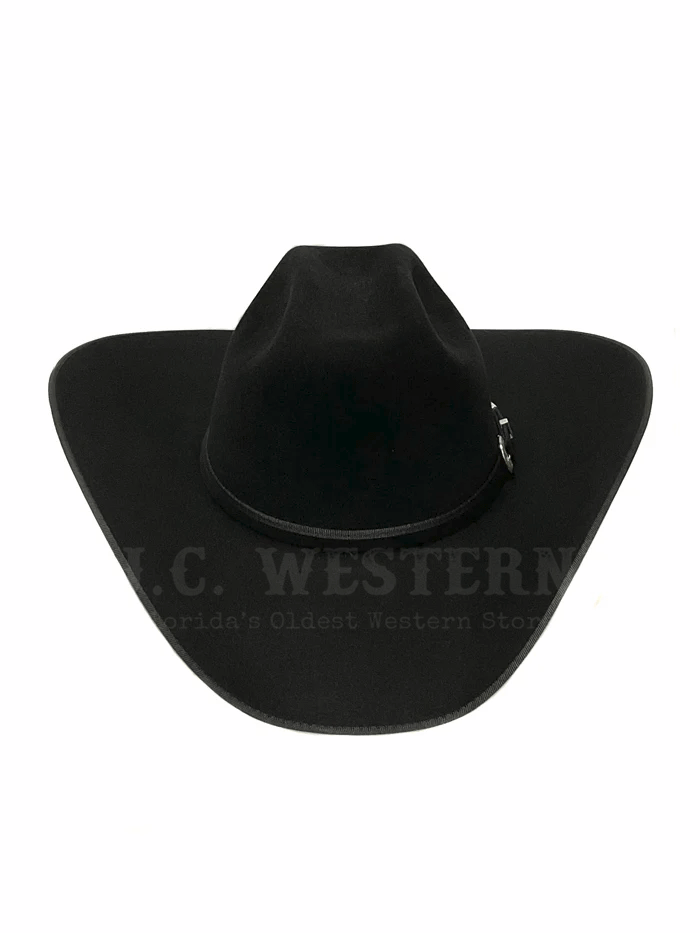 Serratelli LIBERTY414BV 8X Felt Western Hat Black Velvet front and side view. If you need any assistance with this item or the purchase of this item please call us at five six one seven four eight eight eight zero one Monday through Saturday 10:00a.m EST to 8:00 p.m EST