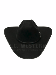 Serratelli LIBERTY414BV 8X Felt Western Hat Black Velvet front view. If you need any assistance with this item or the purchase of this item please call us at five six one seven four eight eight eight zero one Monday through Saturday 10:00a.m EST to 8:00 p.m EST