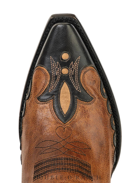 Double D Ranch DDL1079 Womens HORSICULTURE Leather Boot Bone And Bark toe view. If you need any assistance with this item or the purchase of this item please call us at five six one seven four eight eight eight zero one Monday through Saturday 10:00a.m EST to 8:00 p.m EST