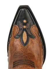 Double D Ranch DDL1079 Womens HORSICULTURE Leather Boot Bone And Bark toe view. If you need any assistance with this item or the purchase of this item please call us at five six one seven four eight eight eight zero one Monday through Saturday 10:00a.m EST to 8:00 p.m EST