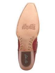 Dan Post DP7021 Womens MESA Snip Toe Leather Boot Red sole view. If you need any assistance with this item or the purchase of this item please call us at five six one seven four eight eight eight zero one Monday through Saturday 10:00a.m EST to 8:00 p.m EST