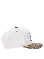 Hooey 2560T-WHCA OG High Profile Hat White Camo side view. If you need any assistance with this item or the purchase of this item please call us at five six one seven four eight eight eight zero one Monday through Saturday 10:00a.m EST to 8:00 p.m EST