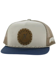 Hooey 2614T-CRTN SPUR Trucker Hat Cream Tan front view. If you need any assistance with this item or the purchase of this item please call us at five six one seven four eight eight eight zero one Monday through Saturday 10:00a.m EST to 8:00 p.m EST