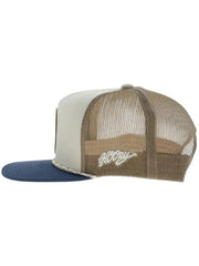 Hooey 2614T-CRTN SPUR Trucker Hat Cream Tan side view. If you need any assistance with this item or the purchase of this item please call us at five six one seven four eight eight eight zero one Monday through Saturday 10:00a.m EST to 8:00 p.m EST