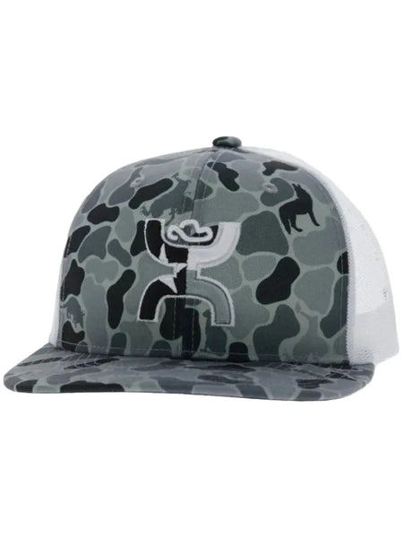 Hooey 2620T-CAWH TEXICAN Trucker Hat Camo White front / side view. If you need any assistance with this item or the purchase of this item please call us at five six one seven four eight eight eight zero one Monday through Saturday 10:00a.m EST to 8:00 p.m EST