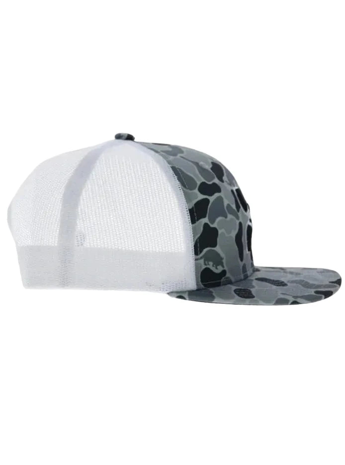 Hooey 2620T-CAWH TEXICAN Trucker Hat Camo White front / side view. If you need any assistance with this item or the purchase of this item please call us at five six one seven four eight eight eight zero one Monday through Saturday 10:00a.m EST to 8:00 p.m EST