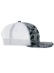 Hooey 2620T-CAWH TEXICAN Trucker Hat Camo White side view. If you need any assistance with this item or the purchase of this item please call us at five six one seven four eight eight eight zero one Monday through Saturday 10:00a.m EST to 8:00 p.m EST