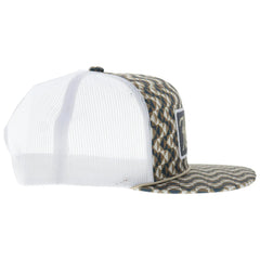 Hooey 2648T-TNWH LAKOTA 6 Panel Hat Tan White side view. If you need any assistance with this item or the purchase of this item please call us at five six one seven four eight eight eight zero one Monday through Saturday 10:00a.m EST to 8:00 p.m EST