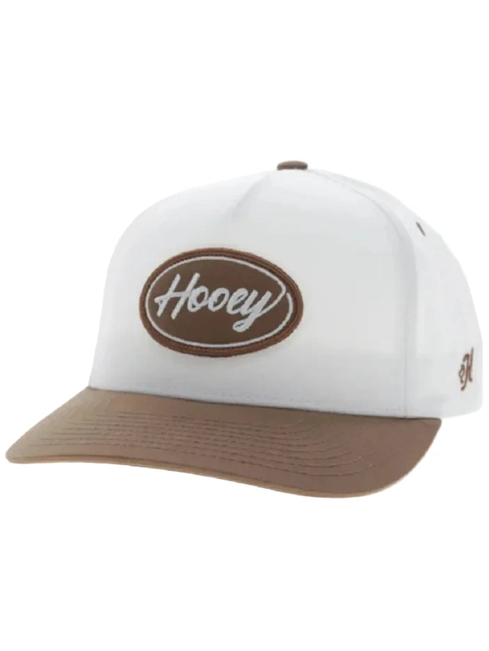 Hooey 2690T-WHTN RANGER 5 Panel Full Surround Hat White Tan front view. If you need any assistance with this item or the purchase of this item please call us at five six one seven four eight eight eight zero one Monday through Saturday 10:00a.m EST to 8:00 p.m EST