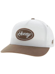 Hooey 2690T-WHTN RANGER 5 Panel Full Surround Hat White Tan front view. If you need any assistance with this item or the purchase of this item please call us at five six one seven four eight eight eight zero one Monday through Saturday 10:00a.m EST to 8:00 p.m EST