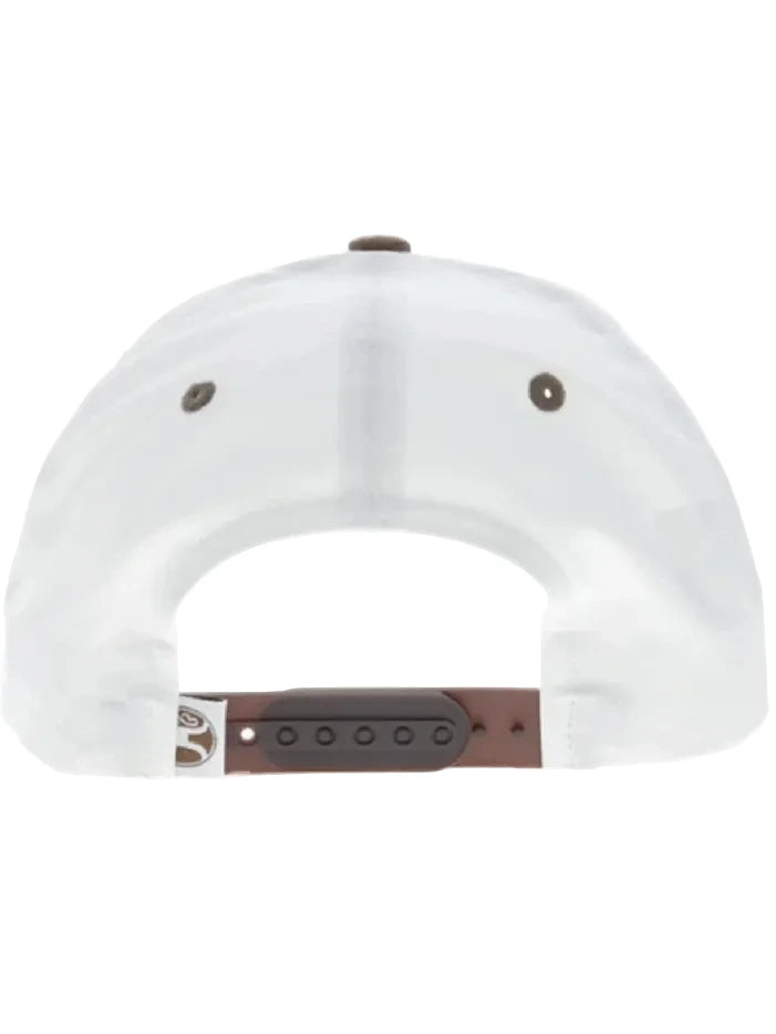 Hooey 2690T-WHTN RANGER 5 Panel Full Surround Hat White Tan front view. If you need any assistance with this item or the purchase of this item please call us at five six one seven four eight eight eight zero one Monday through Saturday 10:00a.m EST to 8:00 p.m EST