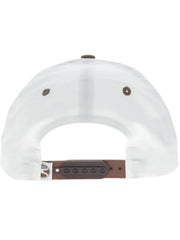 Hooey 2690T-WHTN RANGER 5 Panel Full Surround Hat White Tan back view. If you need any assistance with this item or the purchase of this item please call us at five six one seven four eight eight eight zero one Monday through Saturday 10:00a.m EST to 8:00 p.m EST