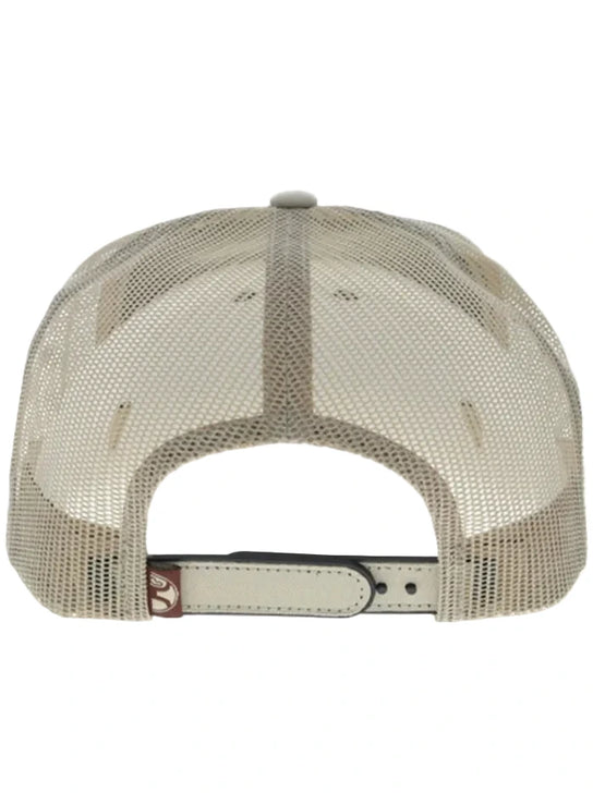 Hooey 2692T-TN BUCKIN 5 Panel Trucker Snapback Hat Tan back view. If you need any assistance with this item or the purchase of this item please call us at five six one seven four eight eight eight zero one Monday through Saturday 10:00a.m EST to 8:00 p.m EST