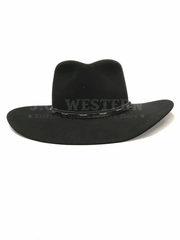 Serratelli VAIL 4X Felt Western Hat Black front view. If you need any assistance with this item or the purchase of this item please call us at five six one seven four eight eight eight zero one Monday through Saturday 10:00a.m EST to 8:00 p.m EST