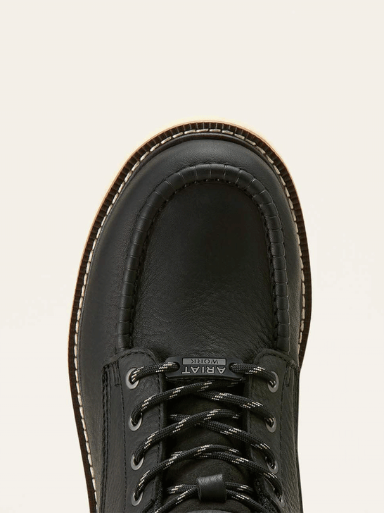 Ariat 10063919 Mens Rebar Waterproof Lace Up Work Boot Black toe view. If you need any assistance with this item or the purchase of this item please call us at five six one seven four eight eight eight zero one Monday through Saturday 10:00a.m EST to 8:00 p.m EST

