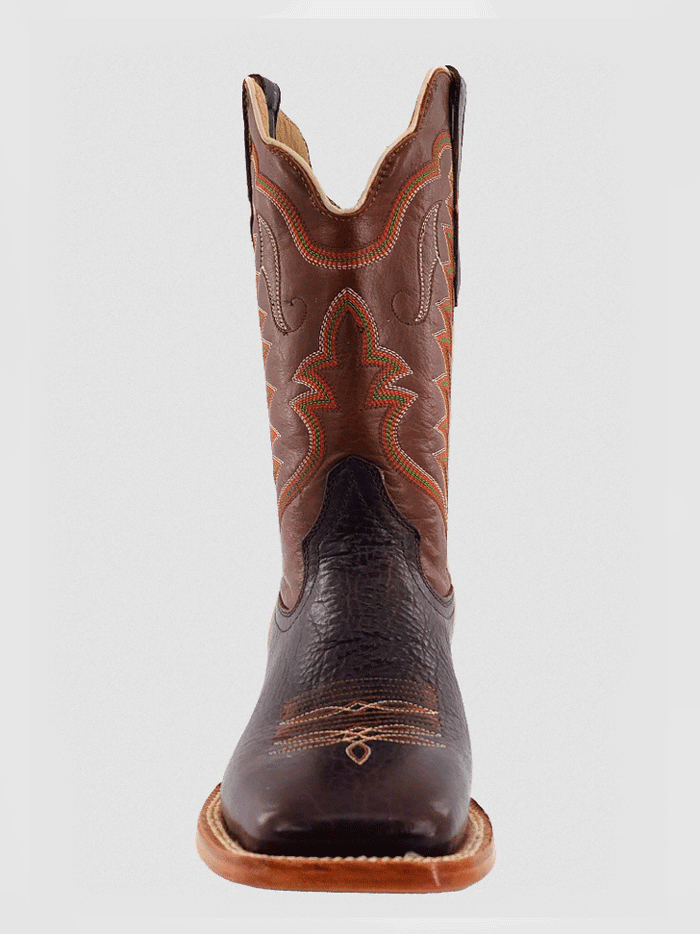 R.Watson RW8020-2 Mens Cowhide Western Boot Walnut front and side view. If you need any assistance with this item or the purchase of this item please call us at five six one seven four eight eight eight zero one Monday through Saturday 10:00a.m EST to 8:00 p.m EST